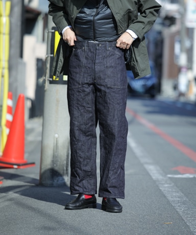 エンジニアードガーメンツ　m モールスキン ジャケット ネイビー　L LOFTMAN TOKYO