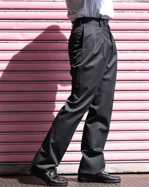 NEAT｜WOOL GABARDINE｜WIDE - Dark Brown｜PRODUCT｜Continuer