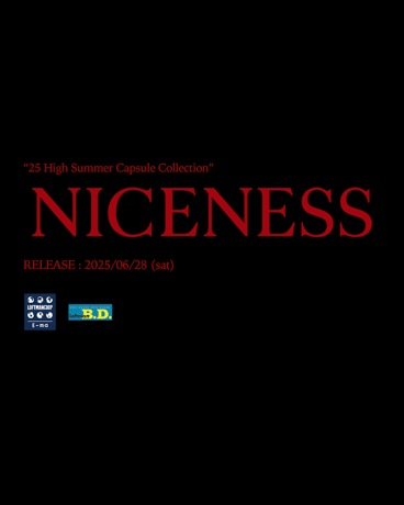 【発売日のお知らせ】NICENESS “25 High Summer Capsule Collection”