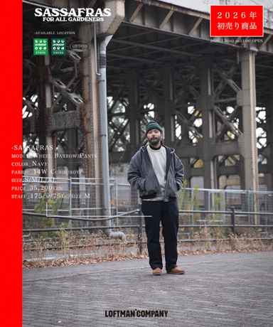 【2026 初売り商品 | SASSAFRAS Wheel Barrow Pants 】