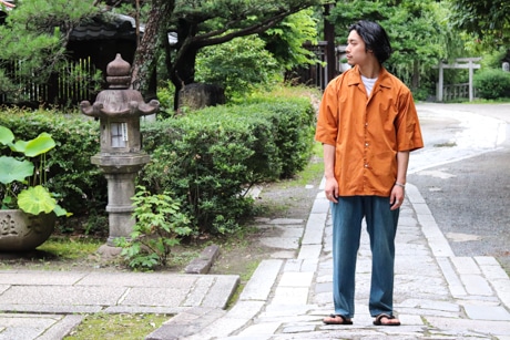 blurhms [ ブラームス ] Chambray Open-collar Shirt