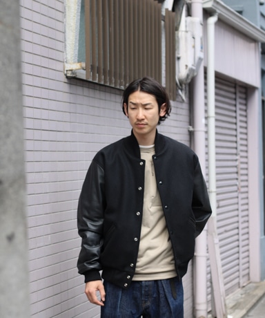 oll オール　京都　framework フリース　ジップアップ　ネイビー NVRFRGT - 【24AW】パネルデザイン ジップアップ パーカー