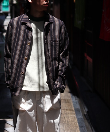 FRANK LEDER [フランクリーダー] Farmers Stripe C/L Jacket