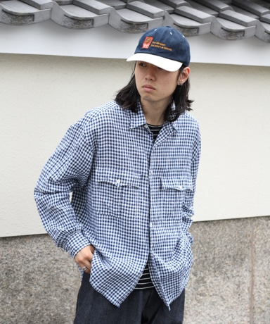 ROLL UP SHIRT - LINEN GINGHAM