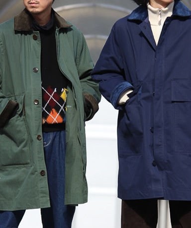 N-EM-CEE [Over Coat -12.5oz Waxed Herringbone Twill-]