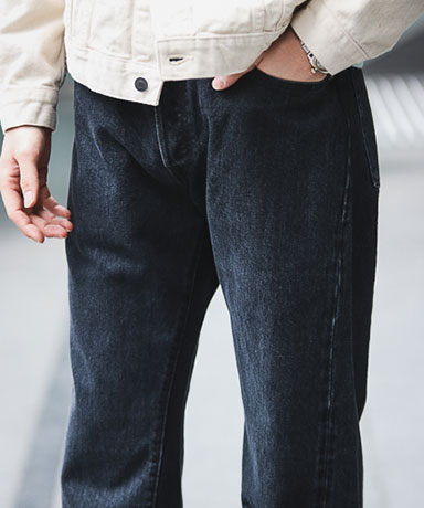 Straight 5 Pocket Pants(28(MEN) Medium Black/ミディアムブラック
