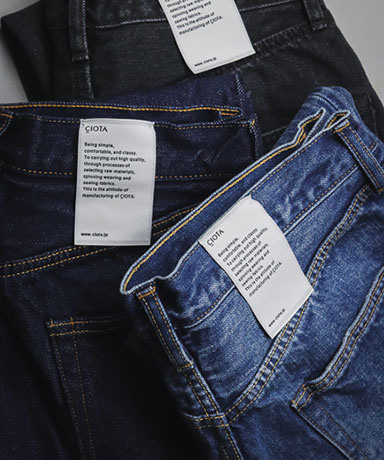 CIOTA 2024AW "Straight 5 Pocket Pants"