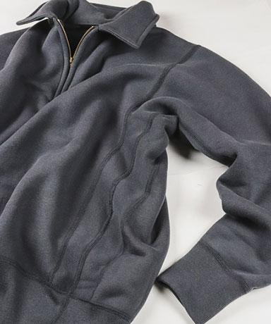 SCYE BASICS [Fleece Back Jersey Haif Zip Pullover]