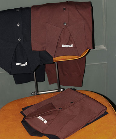 AURALEE [ SUPER HIGH GAUGE COTTON KNIT POLO ]