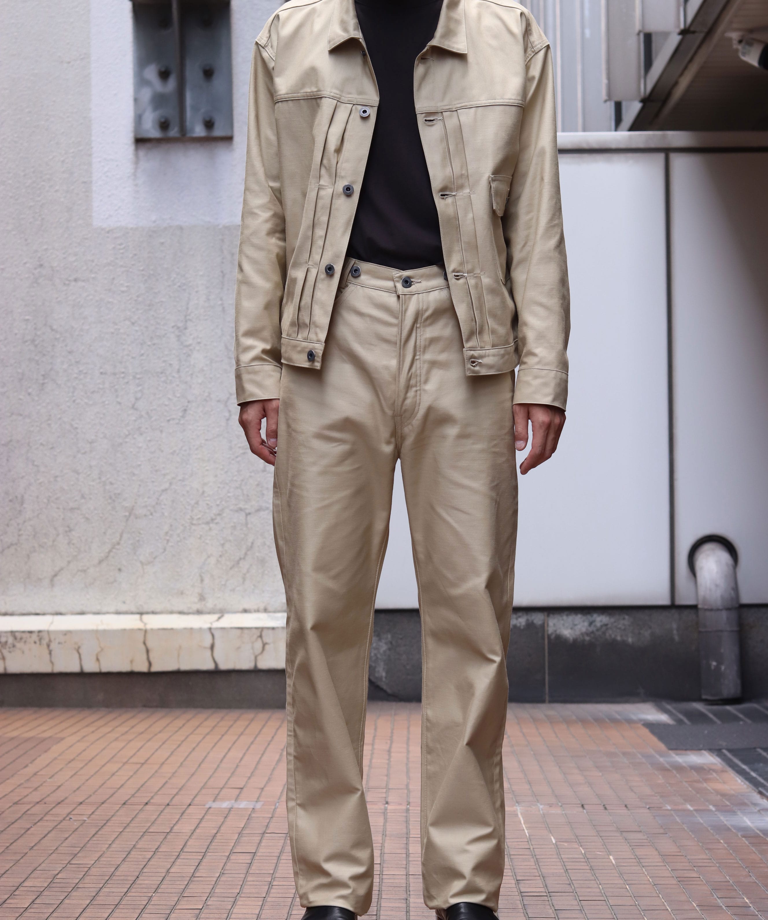 T.T LOT.333 BUCKLE-BACKED JACKET C 1930S/LOT.225 BUCKLE BACKED TROUSERS C 1930S