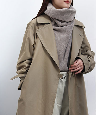 【blurhms/ブラームス】Gabardine Double Belt Trench Coat/ギャバジンダブルベルトトレンチコート