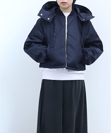 【CINOH/チノ】Eco Nylon Padding Short Jacket/エコナイロンパディングショートジャケット