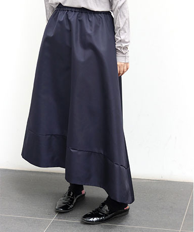 【CINOH/チノ】Eco Nylon Asymmetry Skirt/エコナイロンアシンメトリースカート