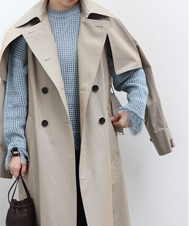 【CINOH/チノ】Finx Cotton Separate Trench Coat