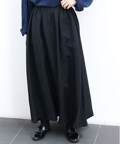 【blurhms/ブラームス】Ny/R Gather Skirt/ナイロンレーヨンギャザースカート