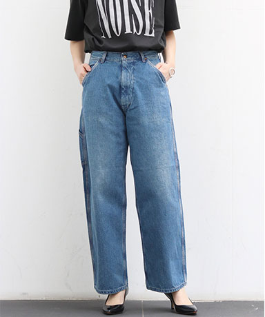 【orSlow/オアスロウ】101 Dads Fit Denim Pants/105 90S Black Denim Stone/1930s Painter Pants
