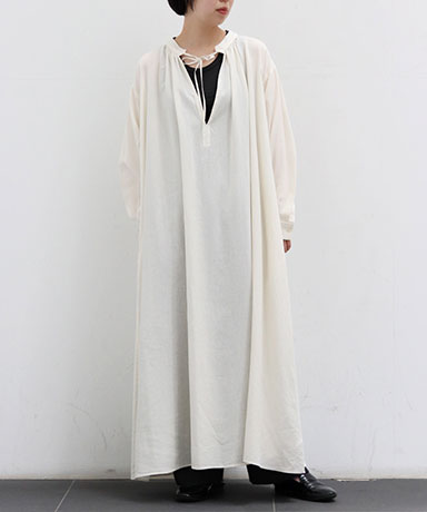 【Graphpaper/グラフペーパー】Linen Cupro Smock Dress