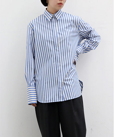 【CINOH/チノ】Finx Cotton Front Fly Shirt