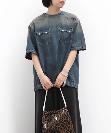 【RHODOLIRION/ロドリリオン】Cowboy Shirt Denim