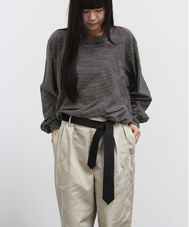 【blurhms/ブラームス】C/NAPP Border Crew Neck P/O