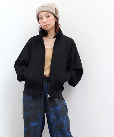 【blurhms/ブラームス】Rough Wool Gaba Harrington Jacket