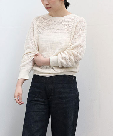 【BATONER/バトナー】Women Sluby Signature Crew Neck
