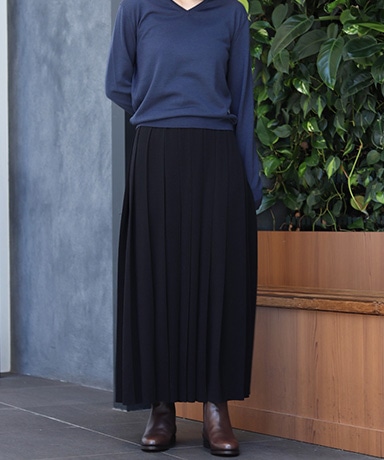【Cristaseya/クリスタセヤ】Washi Paper Pleated Skirt