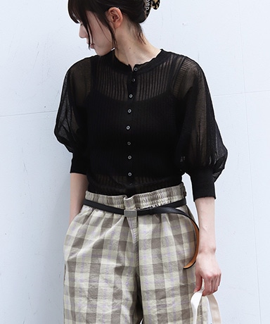 【uca/ウカ】Sheer Cardigan