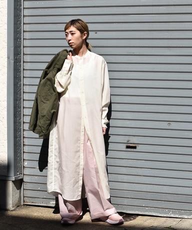Summer Wool Band Collar One Piece