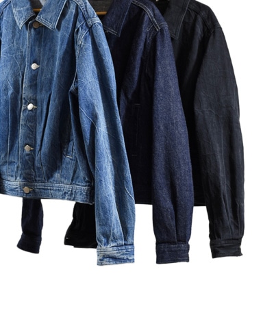 Selvedge Faded Light Denim Blouson