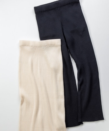 BATONER×LaLa Begin×LOFTMAN SP SOLIDWOOL RIB SKIRT