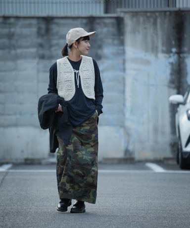 【 ADAM ET ROPE⠀】オリーブグリーン フリンジビスチェ All - All - morron