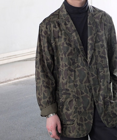 【ENGINEERED GARMENTS/エンジニアド ガーメンツ】Bedford Jacket - 6.5oz Flat Twill - Olive Camo