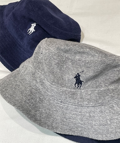 【POLO RALPH LAUREN/ポロラルフローレン】Cotton Blend Terry Bucket Hat