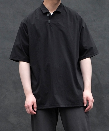 Capsulesnap Polo Shirt DR(2(MEN) Black/ブラック): TEATORA