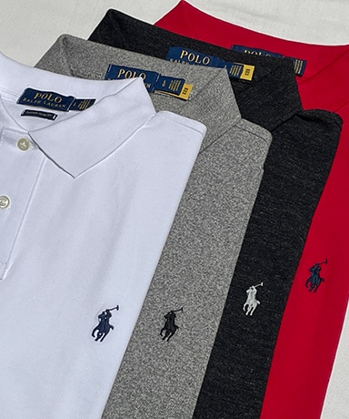 【POLO RALPH LAUREN/ポロラルフローレン】Custom Slim Fit Mesh Poloshirt