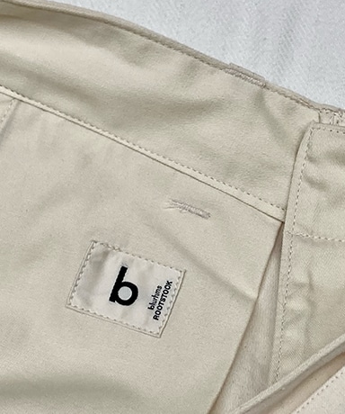 【blurhms ROOTSTOCK/ブラームス ルーツストック】Cotton Satin Belt Shorts