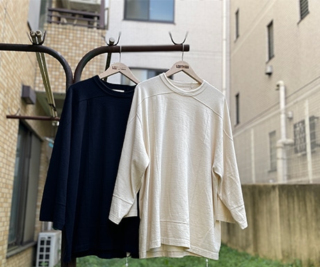 希少【Blurhms】Co/Silk ネップホッケーシャツ 希少【Blurhms