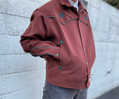 【NEEDLES/ニードルズ】Piping Cowboy Jac-PE/PU Double Cloth