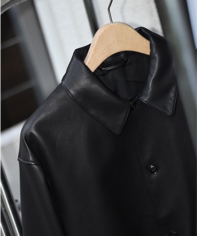【blurhms/ブラームス】24A/W Lamb Leather Jacket