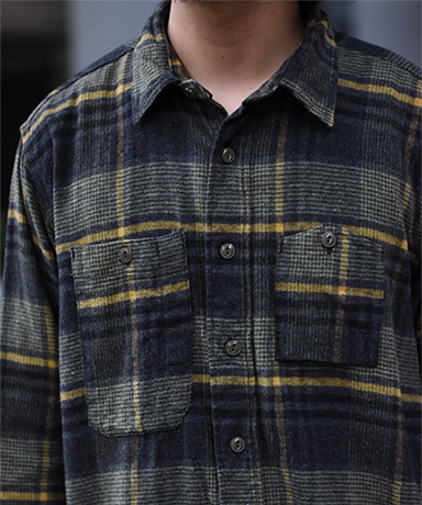 【ENGINEERED GARMENTS/エンジニアド ガーメンツ】Work Shirt - Cotton Plaid Flannel