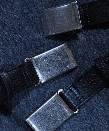 【Scye/サイ】SP SHRINK LEATHER BOX BUCKLE BELT