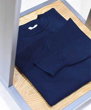 【Yonetomi/ヨネトミ】Rigid Sea Island Cotton Knit P/O