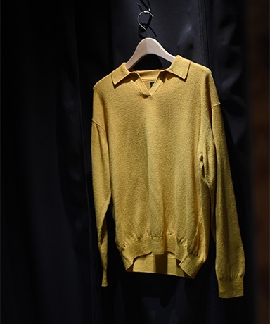 Men Silk Polo Skipper(1(MEN) Black/ブラック): BATONER Men Silk Polo Skipper(1(MEN) Black/ブラック): BATONER