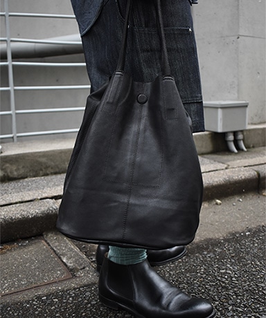 3Way Medium Tote (Long)(M-Long Black/ブラック): Morphee