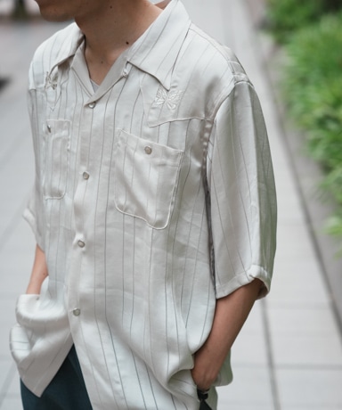NEEDLES/ニードルズ S/S Cowboy One-up Shirts - TA/CU/PE Georgette