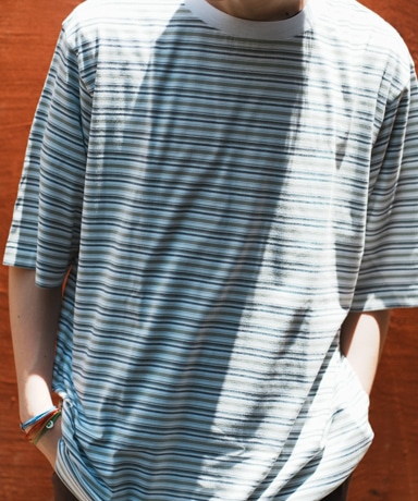 BATONER/バトナー High Gauge Border T-Shirt