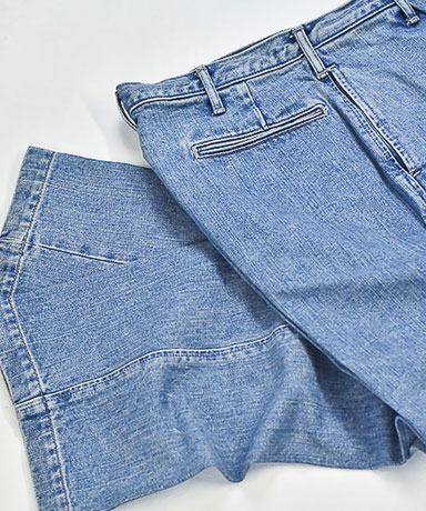 BATONER 25SS [Extra Long Staple Cotton Selvedge Denim One Tuck Trousers]