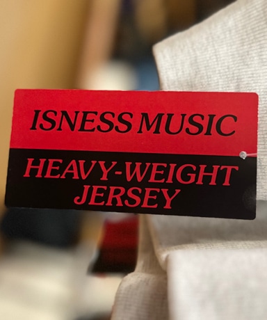 ISNESS MUSIC / イズネスミュージック HEAVY-WEIGHT JERSEY 20240909