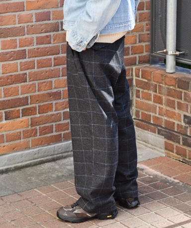 ENGINEERED GARMENTS/エンジニアド ガーメンツ Officer Pant [Wool Poly Windowpane] 20241021